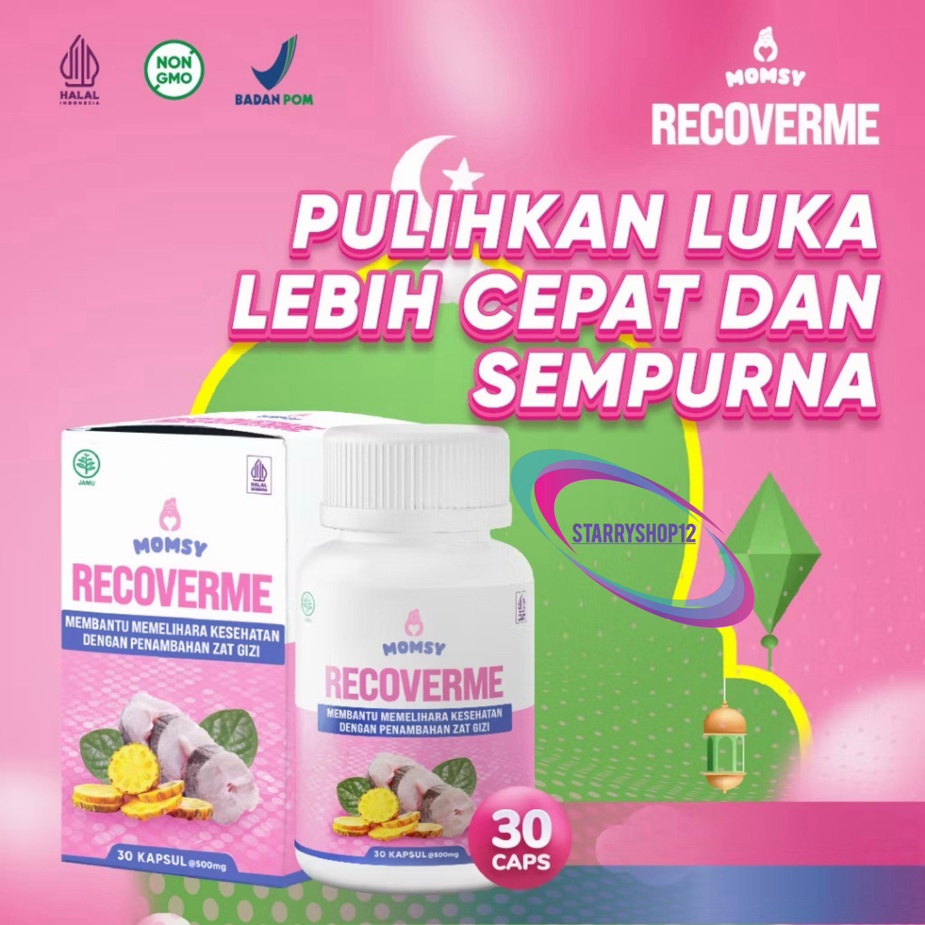 MOMSY RECOVERME [Pemulih Luka Lahiran] Lengkap Dengan 3 Bahan Aktif Sinergis Ikan Gabus Daun Binahong Enzim Bromelain momsy Momsy recoverme recover me