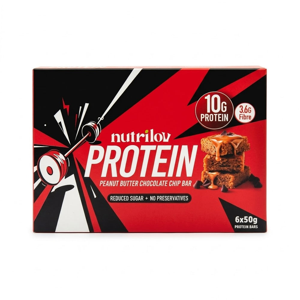 AL FATAH NUTRILOV PROTEIN PEANUT BUTTER & CHOCOLATE CHIP 6 BAR 50G