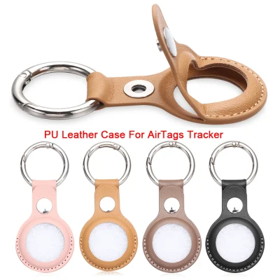 LONGB Leather Tracker Keychain Anti-lost Device Shell Protector Protective Sleeve Case Cover