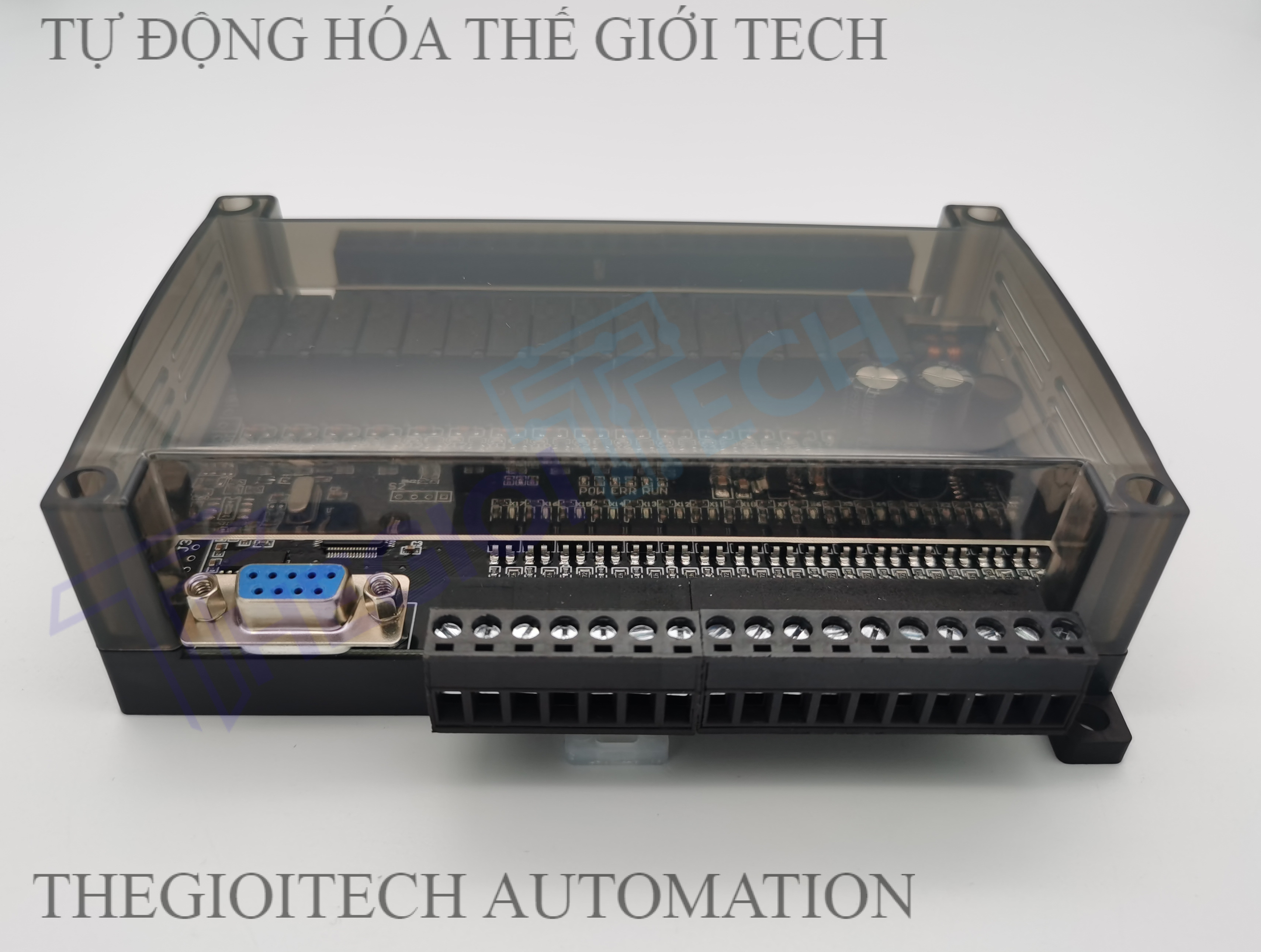 Board Lập Trình PLC HK HK2N FX2N 32MR 16 input 16 output relay 24V TTL RS232, GX Works2 Mitsubishi - 32MR 232 VỎ
