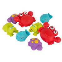 Playgro Floating Sea Friends ของเล่น สัตว์น้ำ สำหรับเด็ก สีสันสดใส 8 ตัว