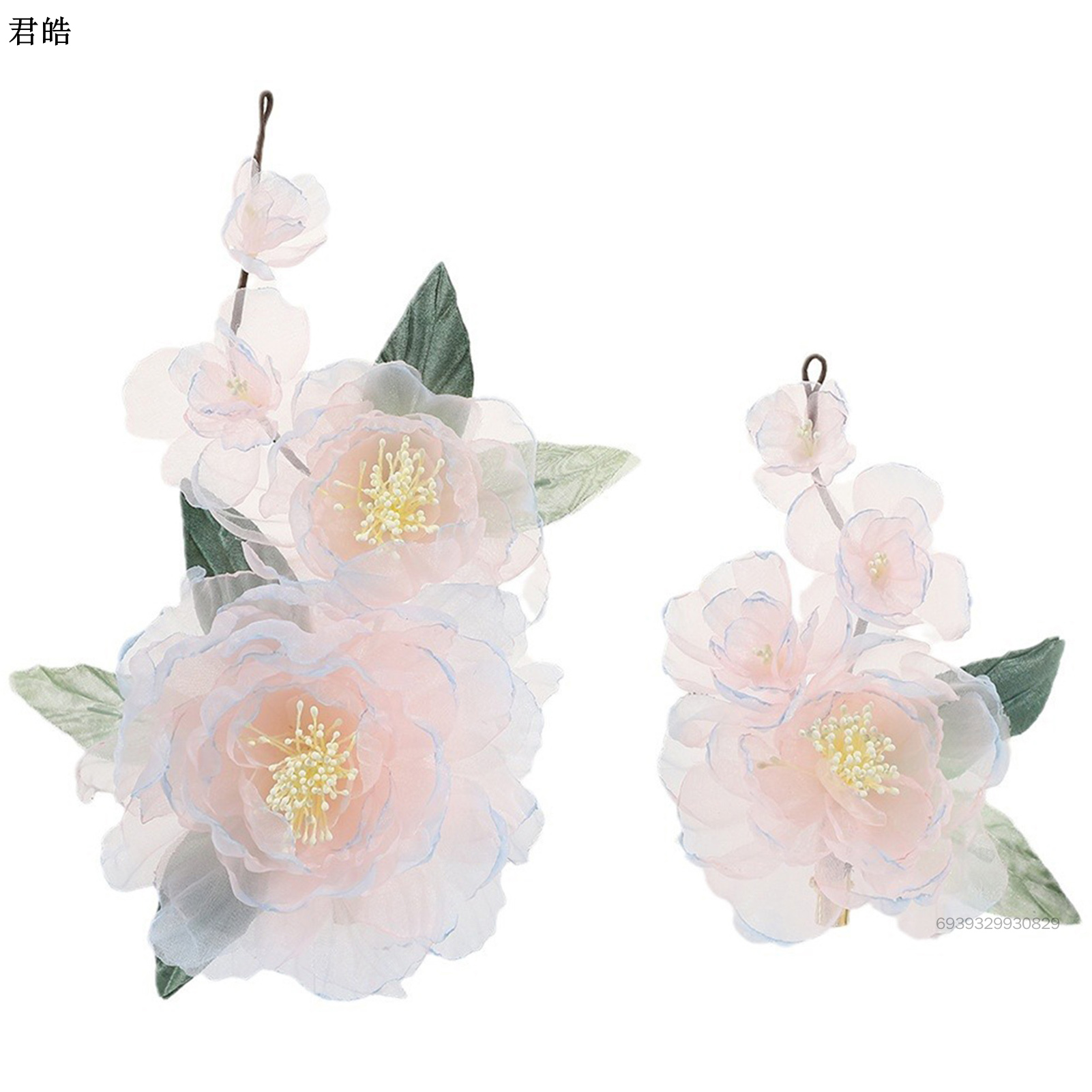 สไตล์หวานคลิปผมตกแต่งดอกไม้ Handmade Fringed ผมทอผ้าเครื่องประดับสำหรับผมหยิกหนาจัดแต่งทรงผมตกแต่ง LA3PF-UNI-TH ราคา 181 บาท*ส่งฟรี