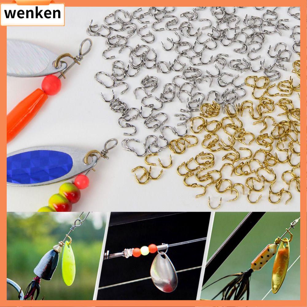 WENKEN 4 cỡ Cses Easy-Spin Đồng thau xoay dễ dàng Hình chữ U Phụ kiện Mồi Câu Cá  Tự làm Máy Câu Cá