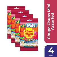 Chupa Chups Mini Assorted 15s - 4 bags