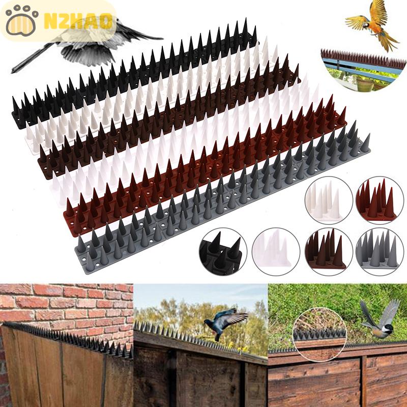 N2Hao Cat Repellent Bird Spikes Outdoor Fence Safety Plastic Deterrent Climbing Spikes ราคา 40 บาท*ส่งฟรี