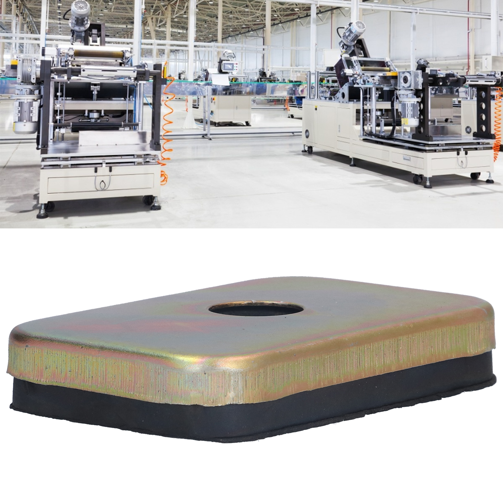 Miếng đệm cách ly rung Pad hoạt động ổn định bền cho ngoài trời cho kỹ sư