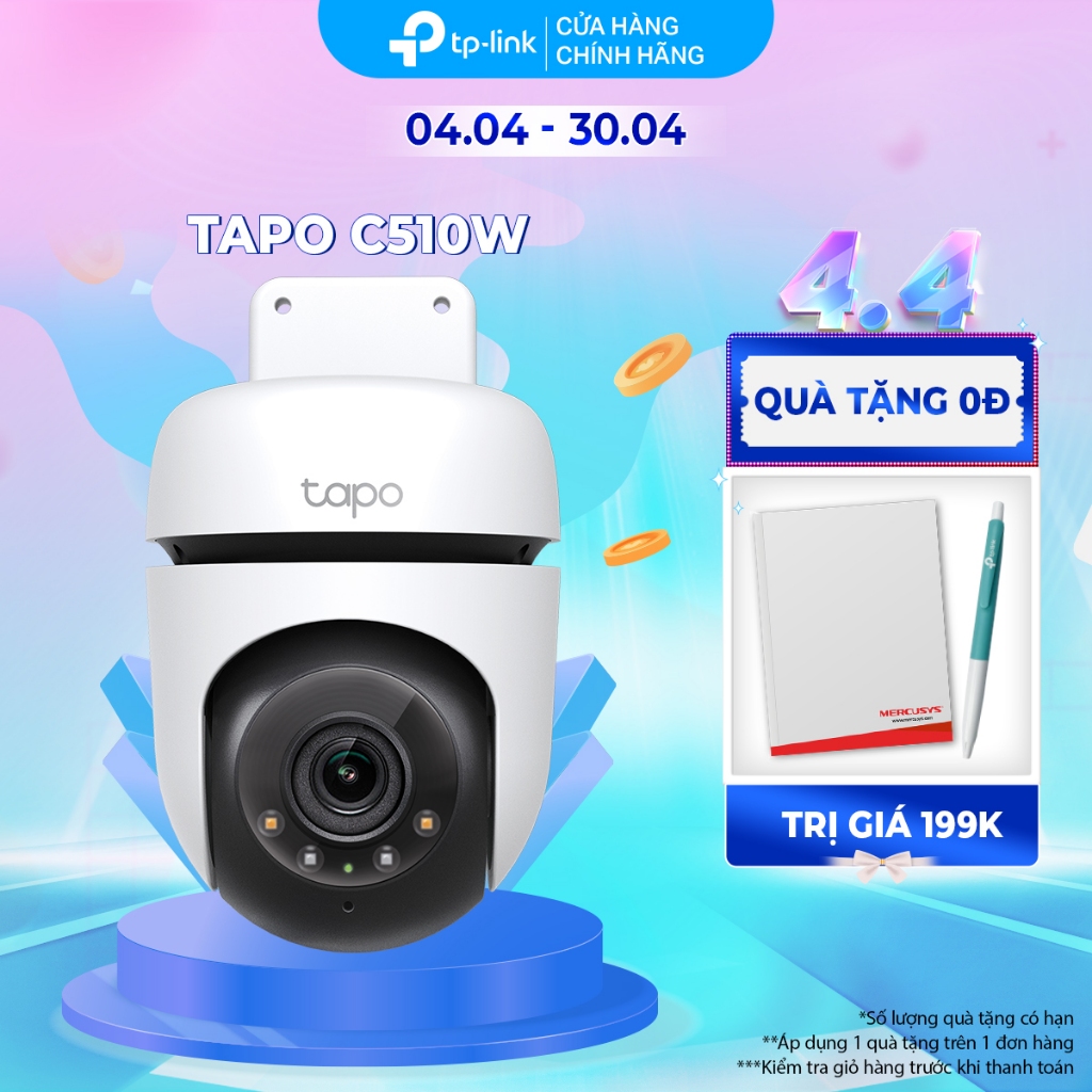 [Hỏa Tốc] Camera WiFi TP-Link Tapo C500 / C510W / C520WS An Ninh Quay/Quét 360 Độ, Chống Nước