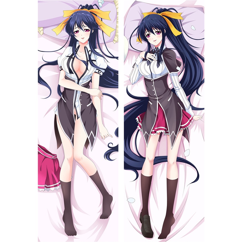 60x180cm Anime Himejima Akeno Vỏ gối ôm thân thể Vỏ gối hai mặt Trường trung học DxD Vỏ gối