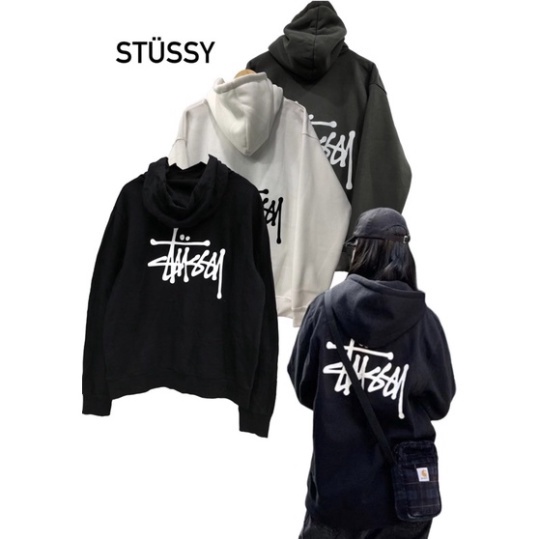 Áo Hoddie Stussy Basic - chất nỉ bông Hàn cao cấp, dàng rộng, dành cho cả nam và nữ
