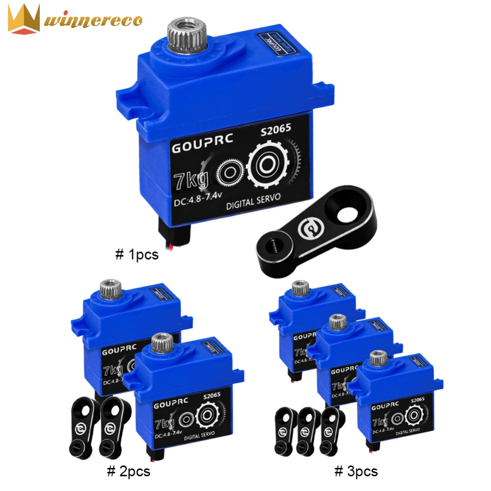 Precision 7KG RC Micro Servo with Horn for Remote Control Cars Compatible with TRX4 TRX6 SCX10 III 1/10 Scale RC Vehicles ราคา 411 บาท*ส่งฟรี