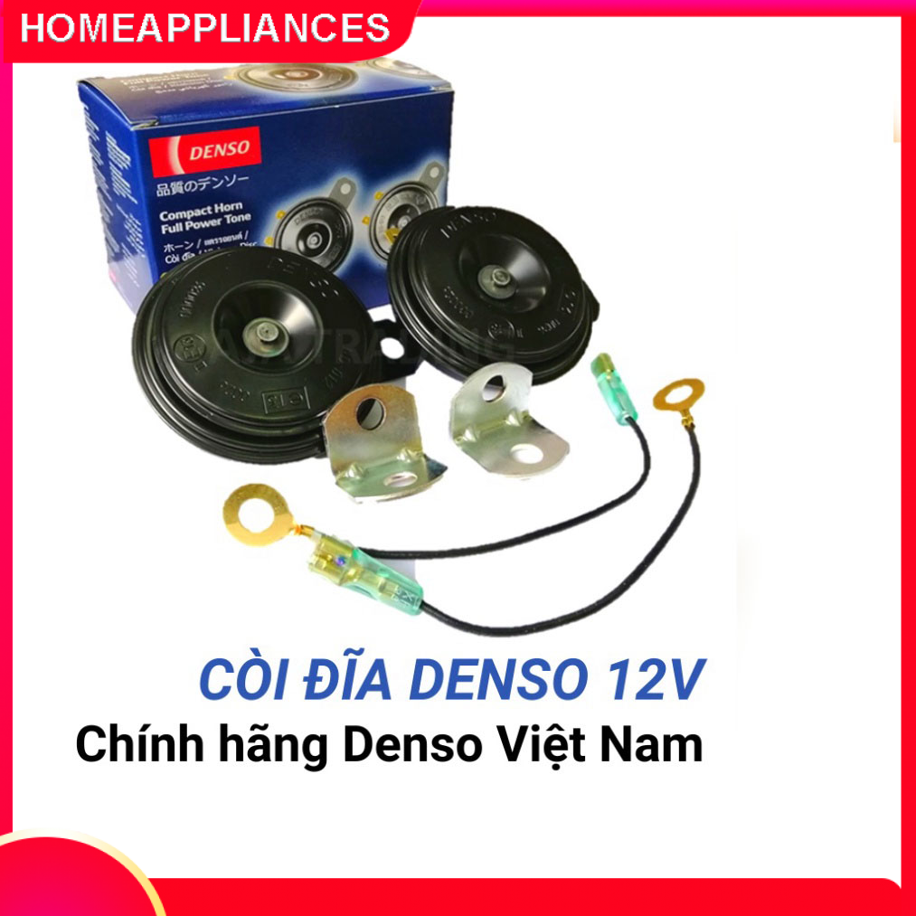 Còi đĩa Denso 12V Chính Hãng Cho Ôtô xe máy Honda, Yamaha, Suzuki như Wave, Dream, Exciter, Cub, SH, Vision