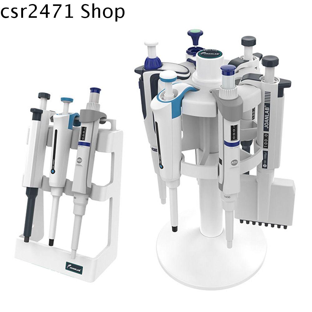 CSR2471 Vị trí 3/6/9 Giá Pipet phòng thí nghiệm Phổ thông Xoay 360 độ Bệ đỡ Pipet hình thang ABS Tiế