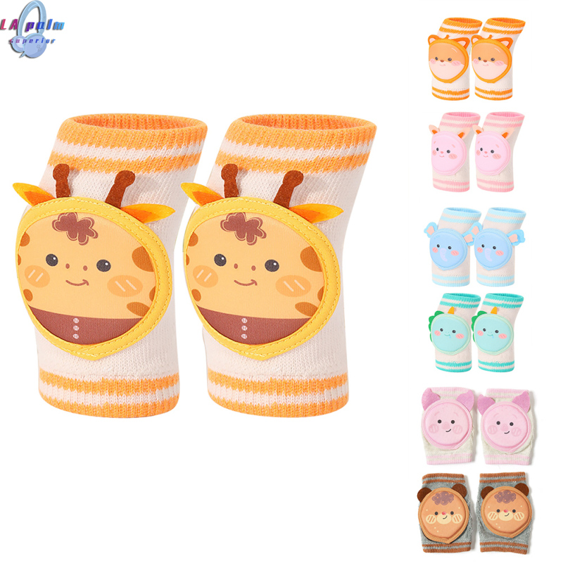 Bé trai bé gái Miếng đệm đầu gối trẻ mới biết đi chống rơi công cụ bảo hộ phim hoạt hình cotton bảo vệ đầu gối thoáng khí