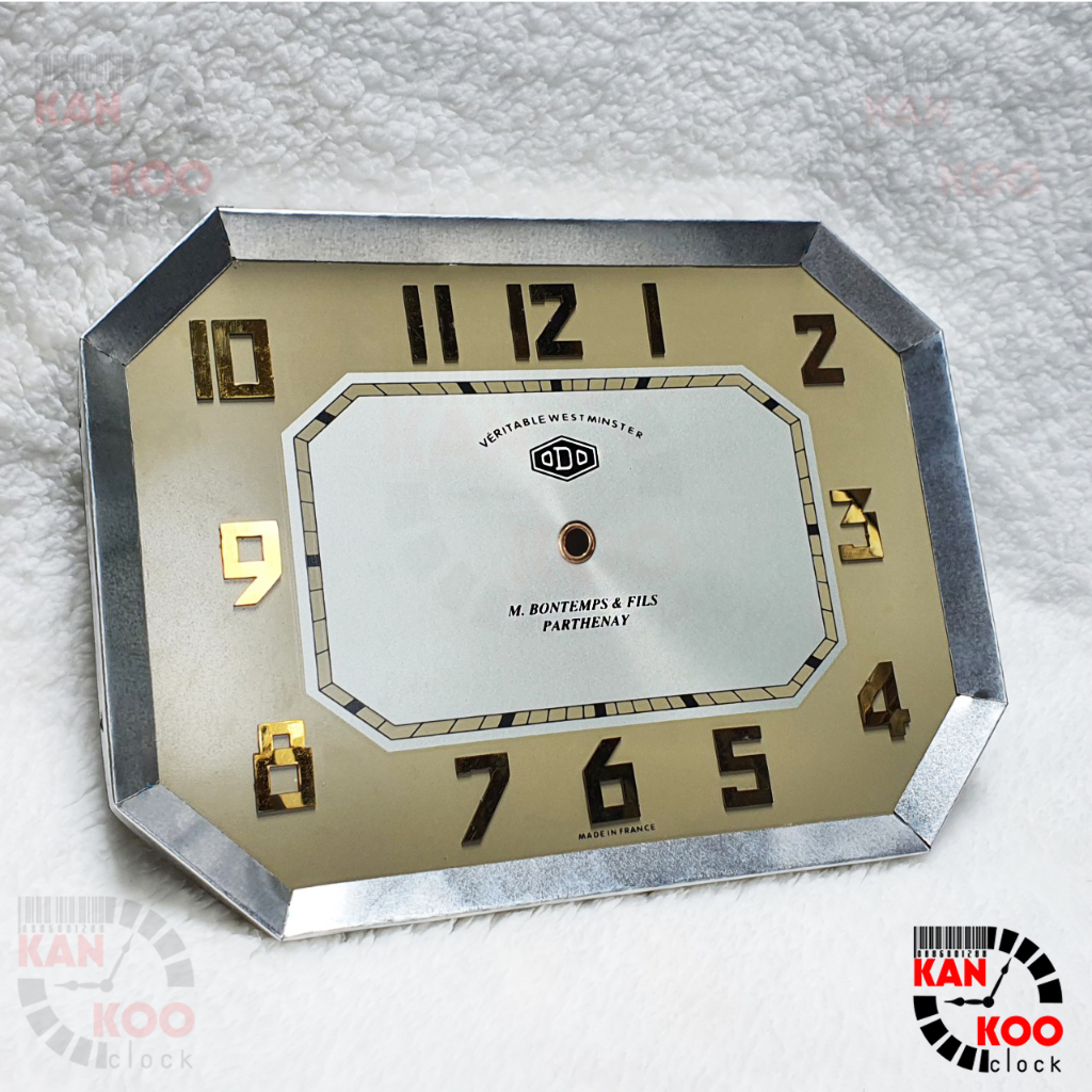 Mặt số đồng hồ Odo cổ kiểu bát giác ngang 25cmx 19cm thay thế mặt Odo cũ do Kankoo Clock cung cấp và