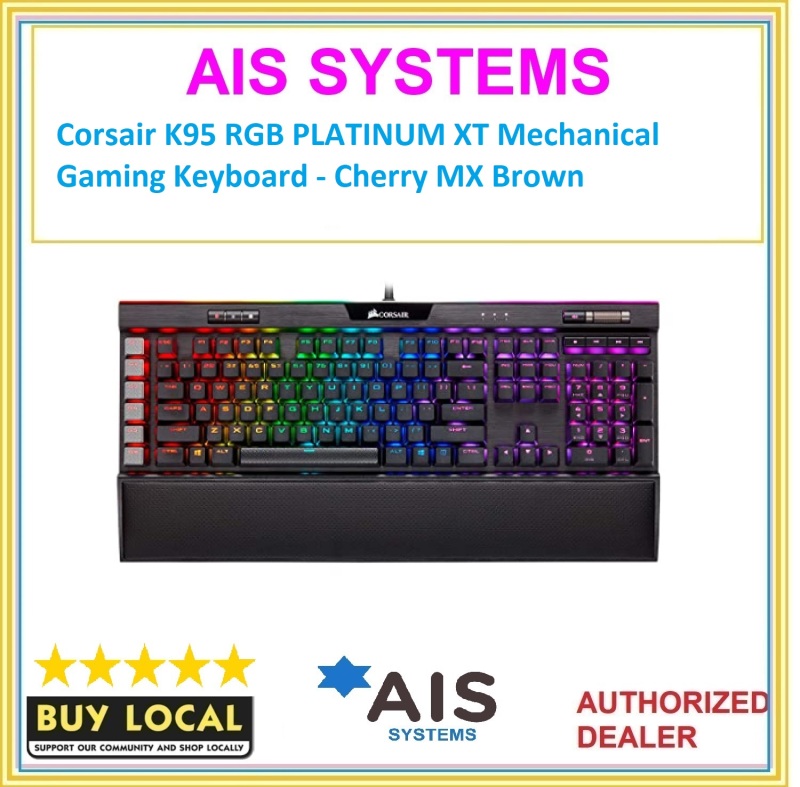Corsair K95 Rgb Platinum Xt Mechanical Gaming Keyboard Cherry Mx Brown Singapore