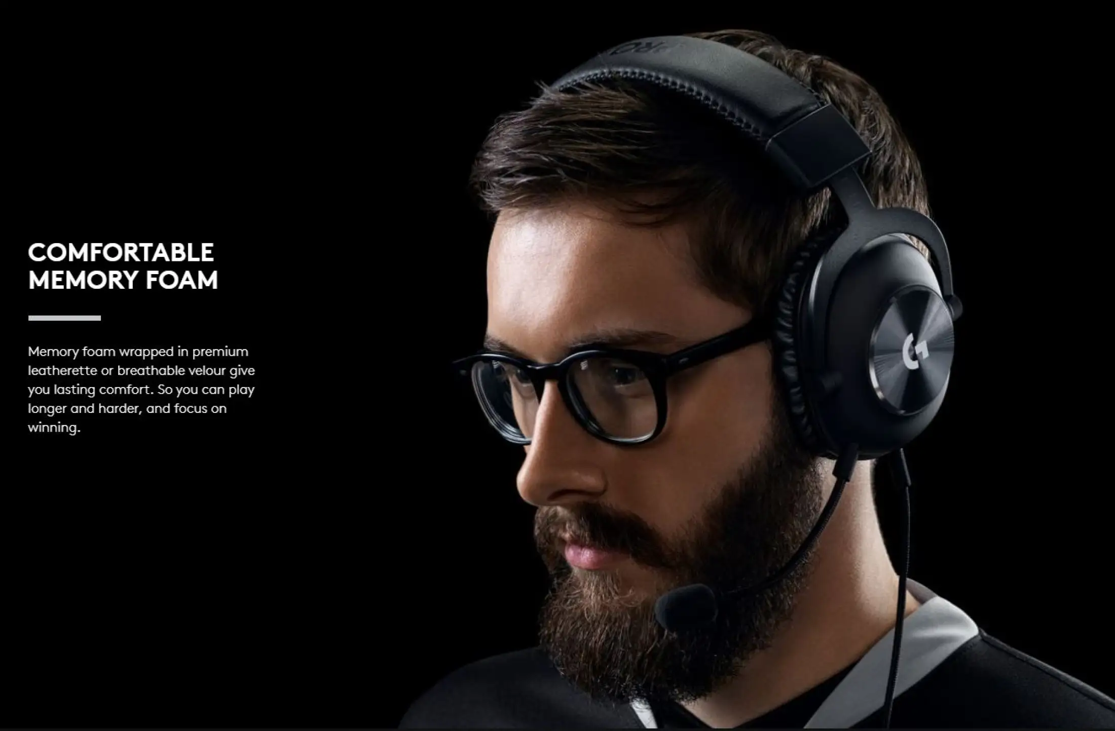 logitech g pro x gaming headset with blue voice