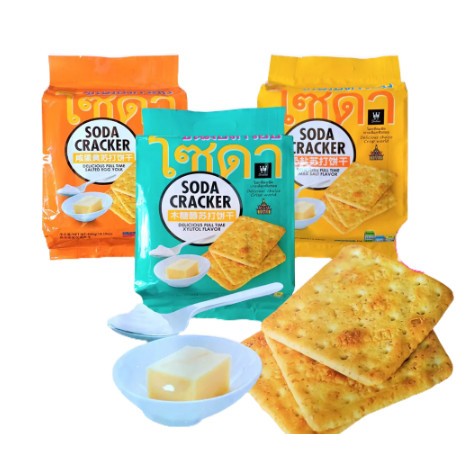 Bánh quy lạt Soda Cracker ăn kiêng healthy Thái Lan 400g siêu rẻ