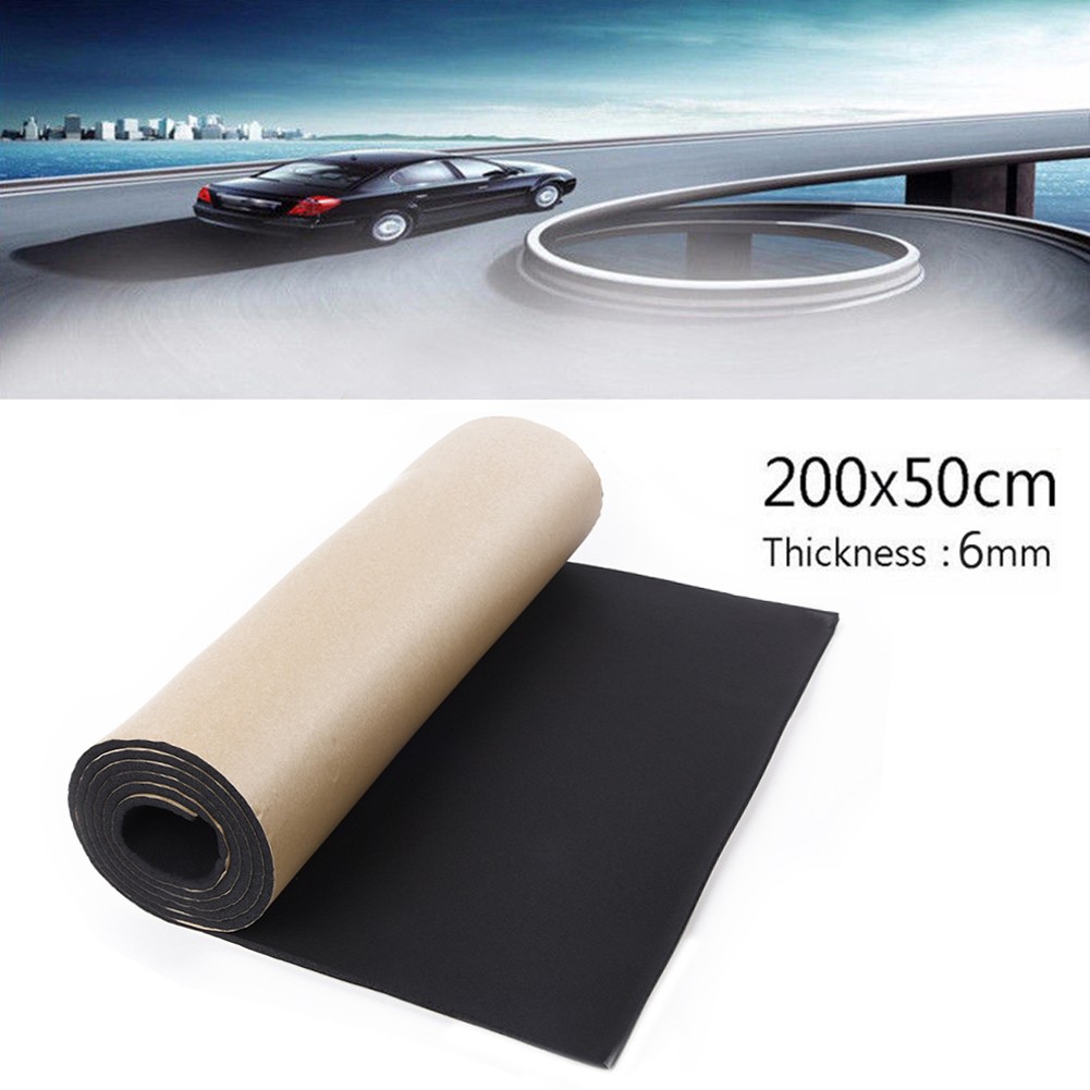 【Eelhoe】 Cách nhiệt tấm cao su xốp làm chết âm thanh tự động 200x50cm cho xe [phát hành sản phẩm mới] [hàng tồn kho Lớn]