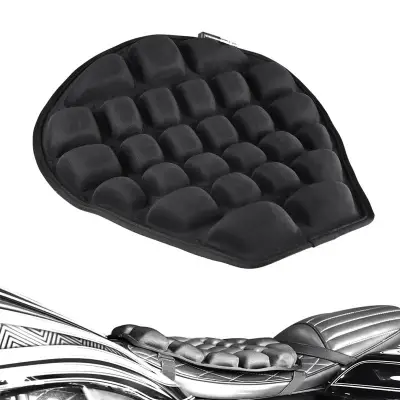 Motorcycle Air Seat Cushion Pressure Relief Ride Seat Cushion TPU Water-Fillable Seat Pad for Cruiser Touring Saddles