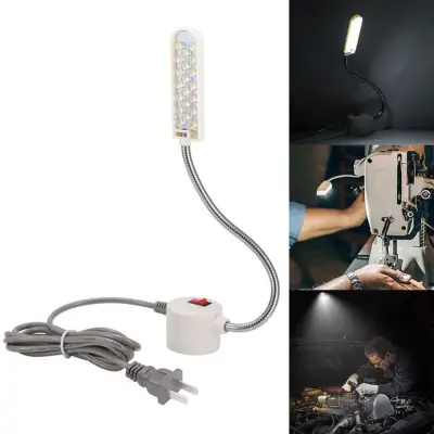 ALLFRUI Mounting US/EU Plug Portable AC110-250V Flexible LED Work Light USB Lamp Magnetic Sewing Machine Light