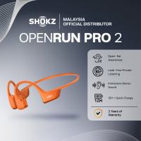 Shokz OPENRUN PRO 2 Open-Ear Bone Conduction Sport Headphones | Noise Cancelling | IP55 Waterproof | Superior Sound