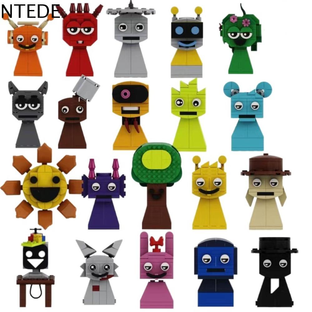 NTEDE Mô hình Incredibox Đồ chơi lắp ráp lắp ráp trò chơi sprunki Mô phỏng Trang trí Khối lắp ráp lắp ráp sprunki Đồ chơi xếp hình Thủ công Đồ chơi gạch trò chơi âm nhạc Quạt