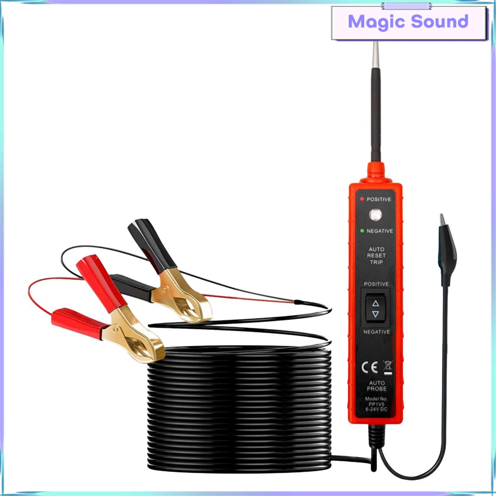 Âm thanh kỳ diệu que đo mạch điện với Vise Clip phân cực xác định đọc DC kháng 12 V cầu chì xe hơi dụng cụ kiểm tra thành phần Tester
