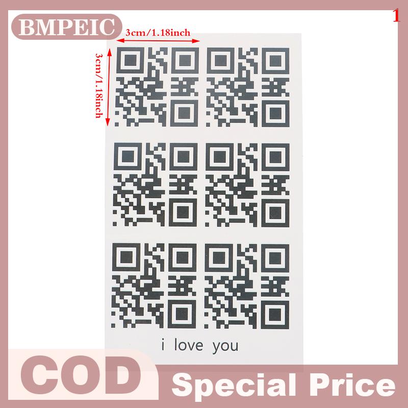 BMPEIC wangyongh Joli Creative Wrist Body Love QR Code Fake Tattoo Waterproof Temporary Tattoo Stick