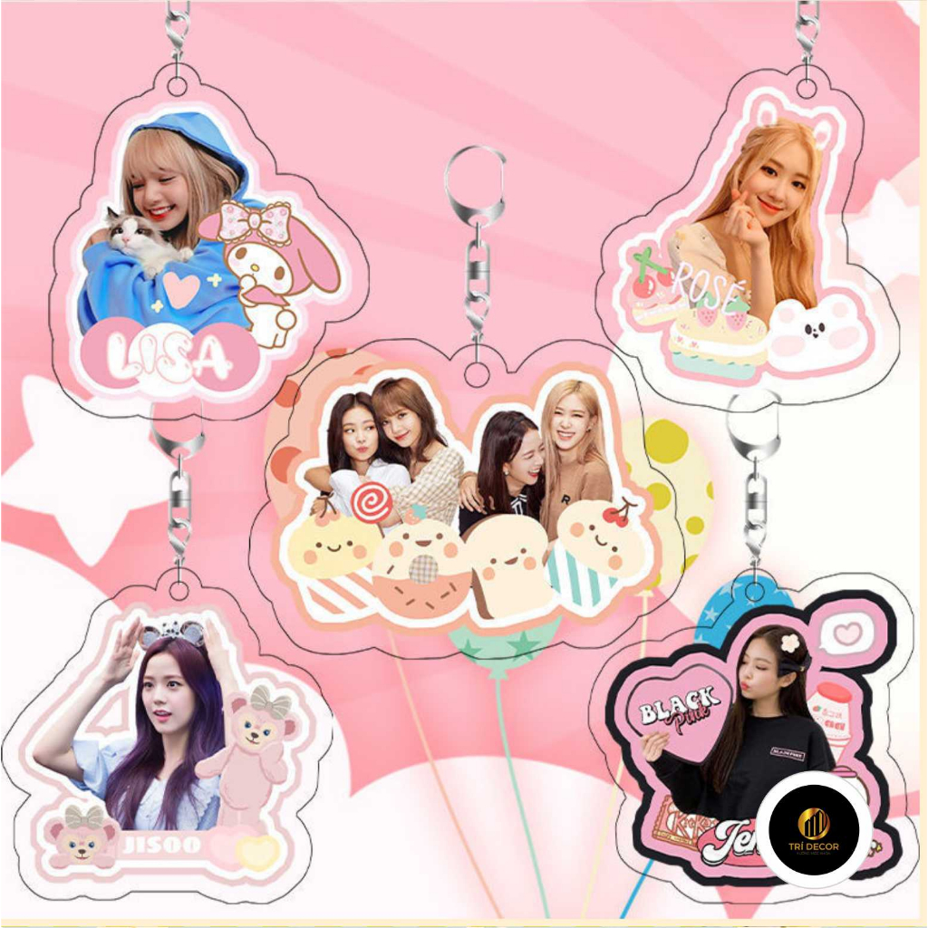 Móc khóa hình nhóm nhạc blackpink