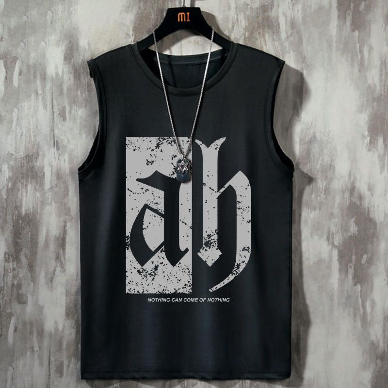 Tank Top Summer Men's Sports Quick Dry Breathable Basketball Sleeveless T-shirt Fashion Trend Loose Casual Shoulder