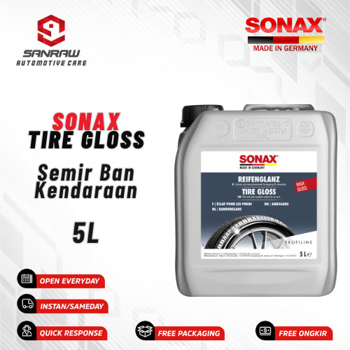 SONAX PROFILINE TIRE GLOSS TYRE GALLON DRESSING 5L, SEMIR BAN MOBIL Harga  1,700,000 Ringgit*Penghantaran Percuma