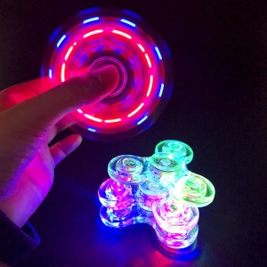 สินค้า ไฟแอลอีดีเรืองแสง สปินเนอร์ Spinner มือตัวหมุนท้อปสปิน Glow ใน Dark Light EDC Fidget Spinner