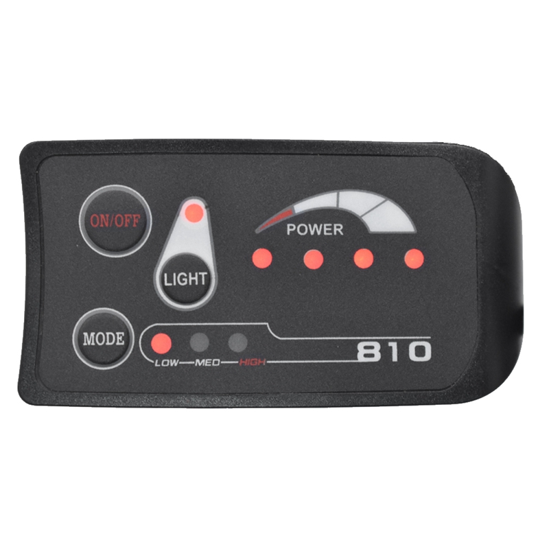 5PIN S810 Electric Bicycle Meter LED Display E-Bike Meter LED Display IP65 48V For Electric Bike Electric Bicycle Meter