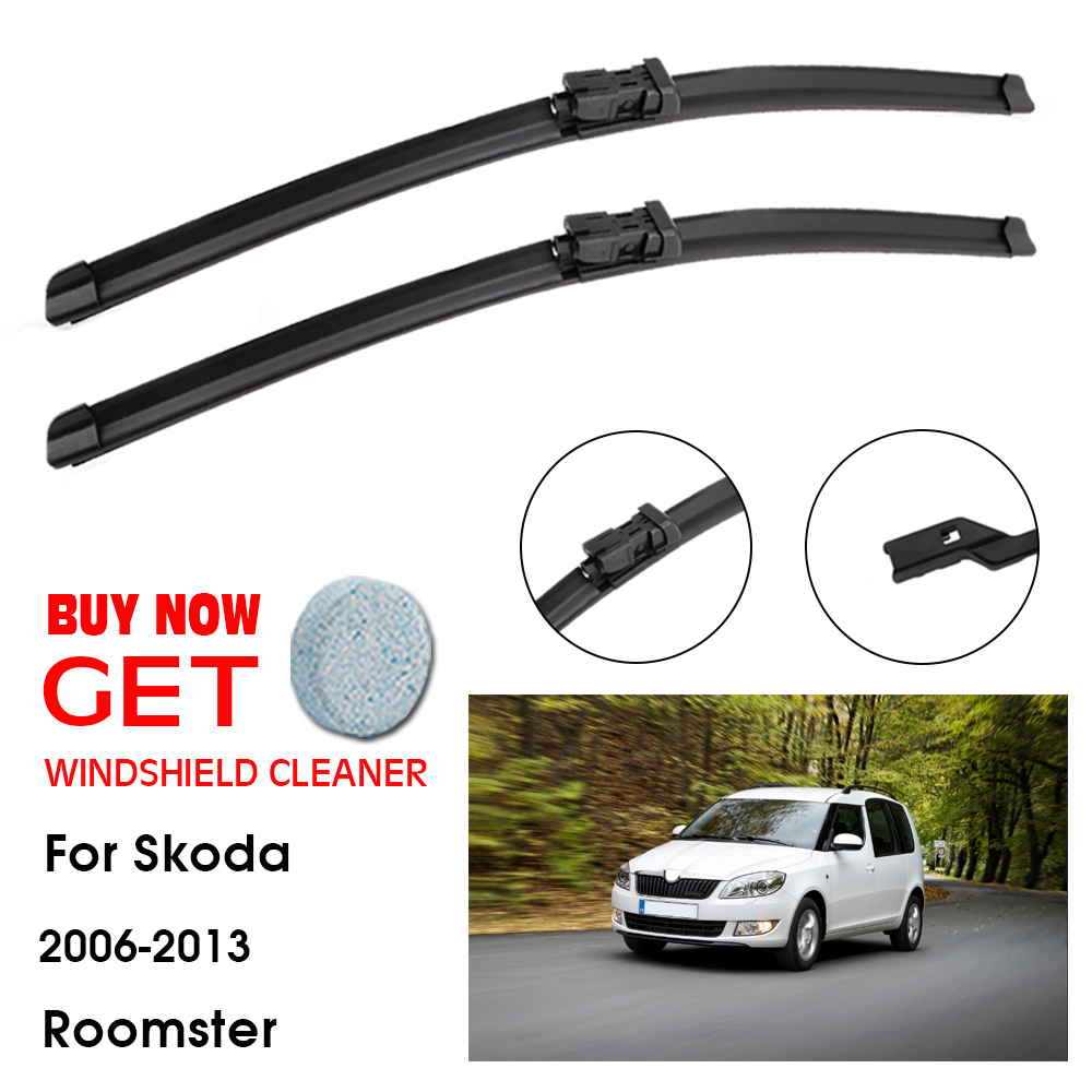 Car Wiper For Skoda Roomster 21 +21 2006-2013 Front Window Washer Windscreen Windshield Wipers Blades Accessories
