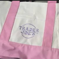 Large Capacity Tote Canvas Bag Reusable Canvas Shopping Bag Washable Grocery Trendy Simple Bag