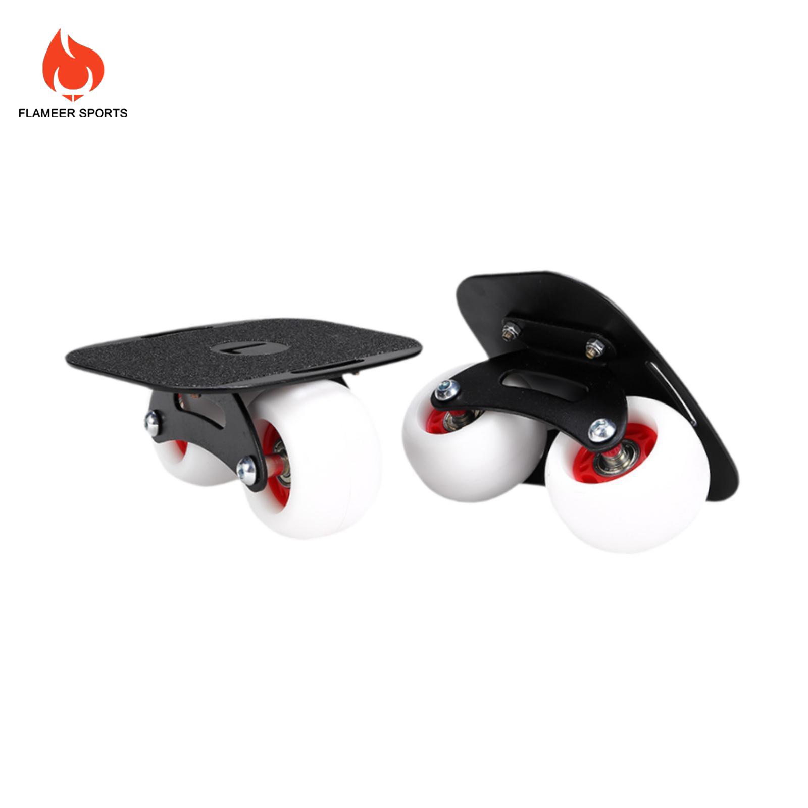Flameer 1 đôi giày trượt trôi trên đường lăn có bánh xe sáng tạo thoải mái chống trượt sành điệu Giày trượt ván chia đôi cho nam nữ