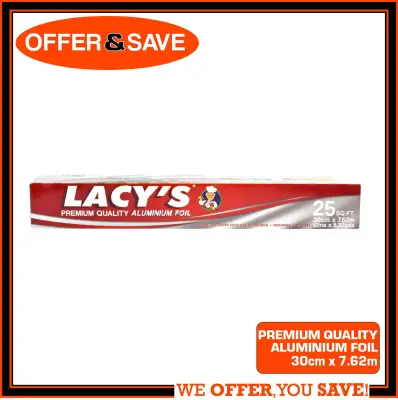 Lacy Quality Aluminium Foil 30cm x 7.62m