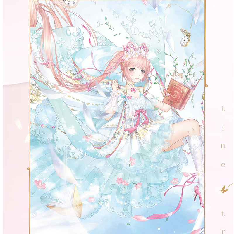 【original】 Time Traveler Miracle Nikki Dream Coloring Book Beautiful Girl Game Scene Illustration Set Comic Drawing Album Book