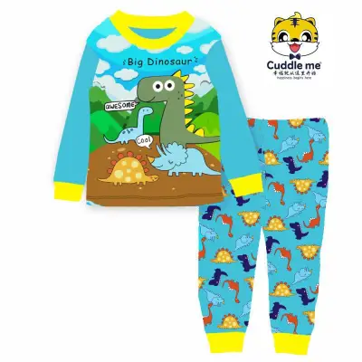 [Eddalabz] Kids Pajamas L/S - Cute Dino Set