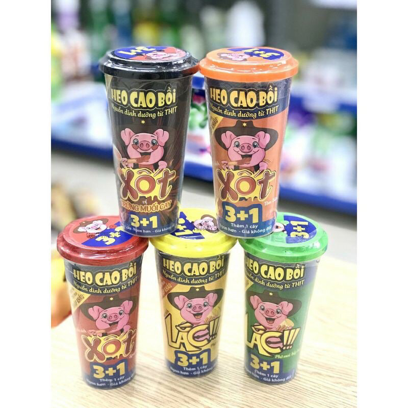 (Combo 10) Xúc Xích Lắc Heo Cao Bồi (Đủ Màu) - THÁI HÀ Shop
