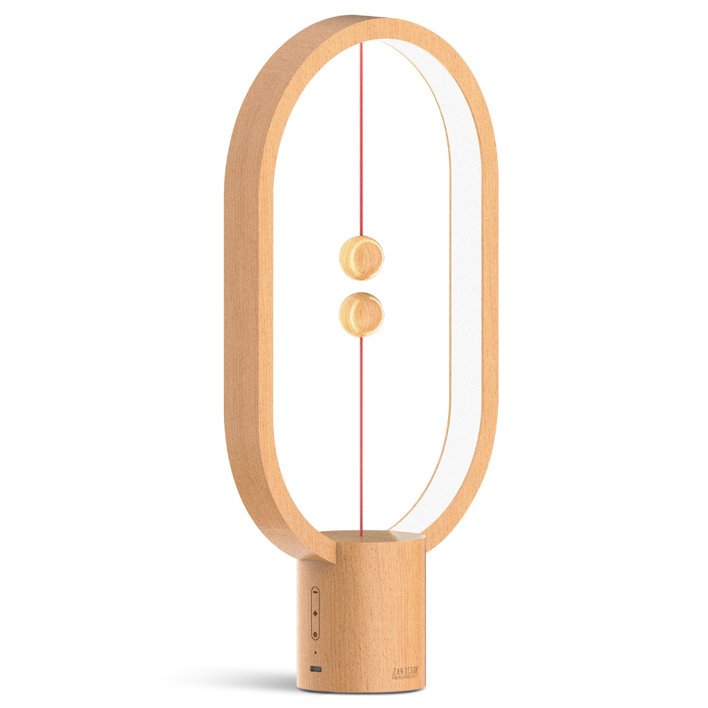 Loft Home Contemporary Wood Grain Charing Table Lamp HENG L
