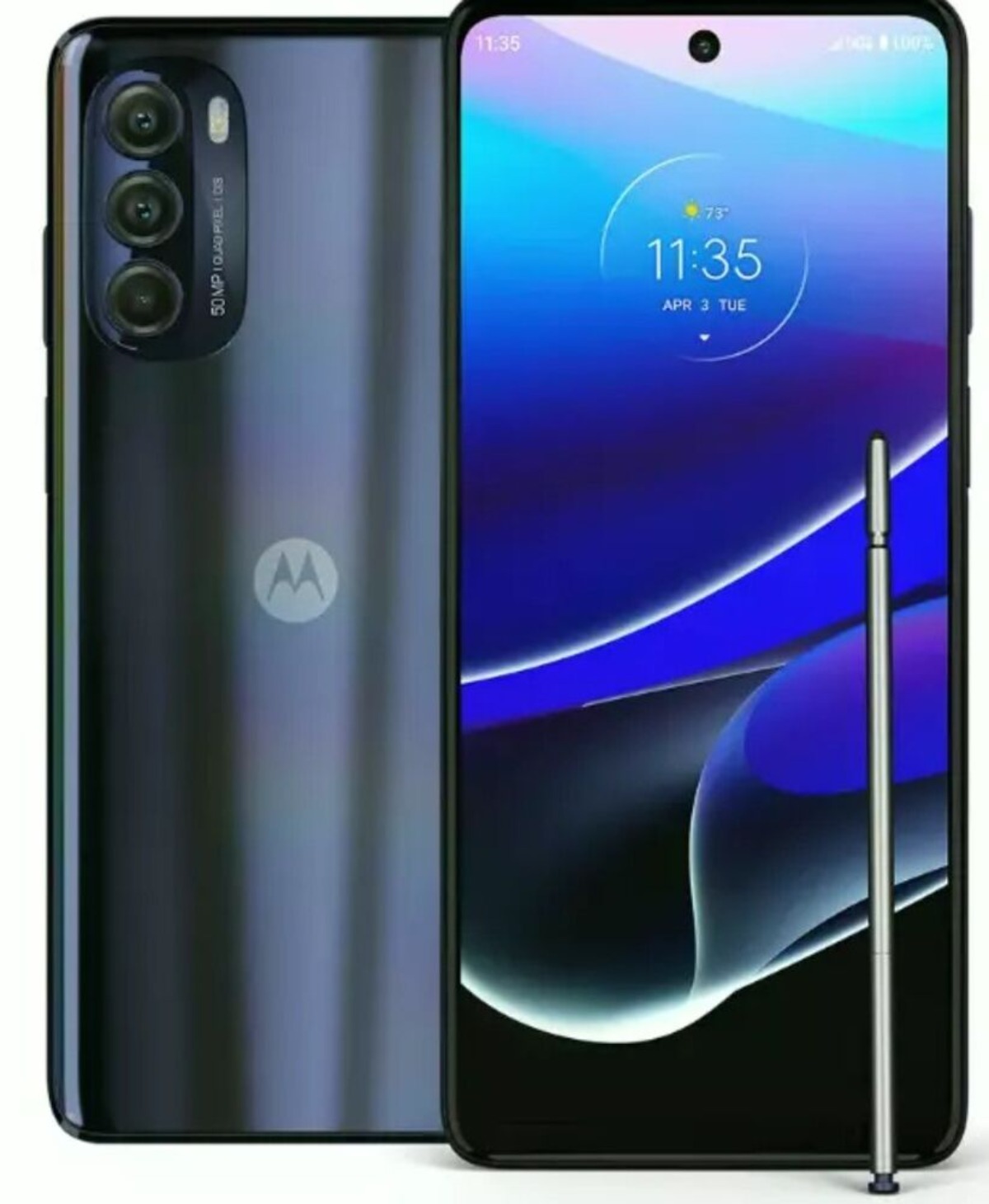 Motorola Moto G Stylus 5G (2022) Unlocked 4GB RAM 128GB ROM 50MP - Blue Phone ราคา 4,061 บาท*ส่งฟรี