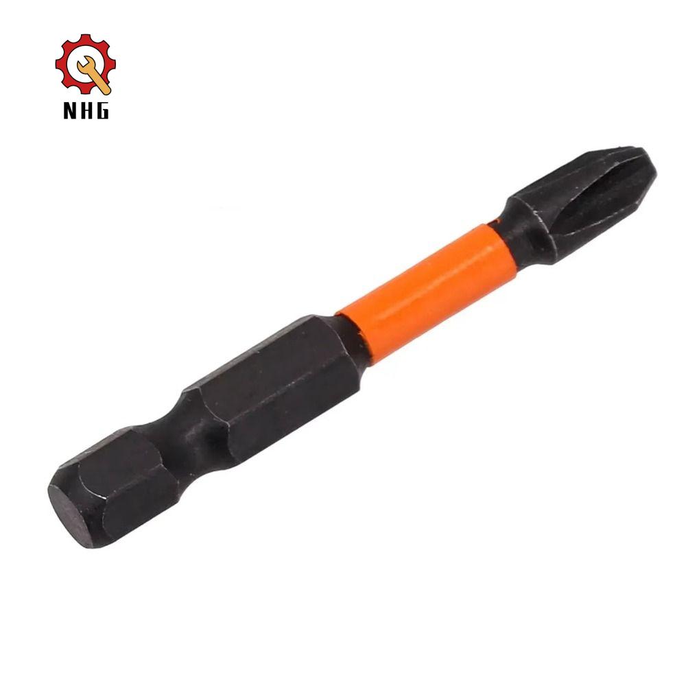 NHG 10pcs Chữ Thập Bộ tuốc nơ vít điện Chống trượt Từ tính Mũi điều khiển tác động Di động Mô-men xoắn cao Đầu tua vít PH2 Đồ nội thất