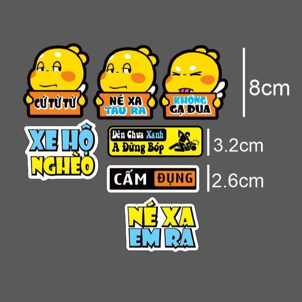 Sticker decal icon dán xe máy tổng hợp mẫu đẹp dán mọi màu xe Nhãn Dán