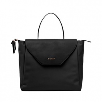 Uxpi Túi tote đựng tã Nylon sang trọng cho mẹ đa năng du lịch màu trơn hình vuông c05or