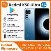 Xiaomi Redmi K50 Ultra 5G / Rrdmi K40 5G 6.67" Smartphone Snapdragon 8+ Gen 1 120W Charger 5000mAh Battery 108MP Camera Chinese rom used phone 95% New