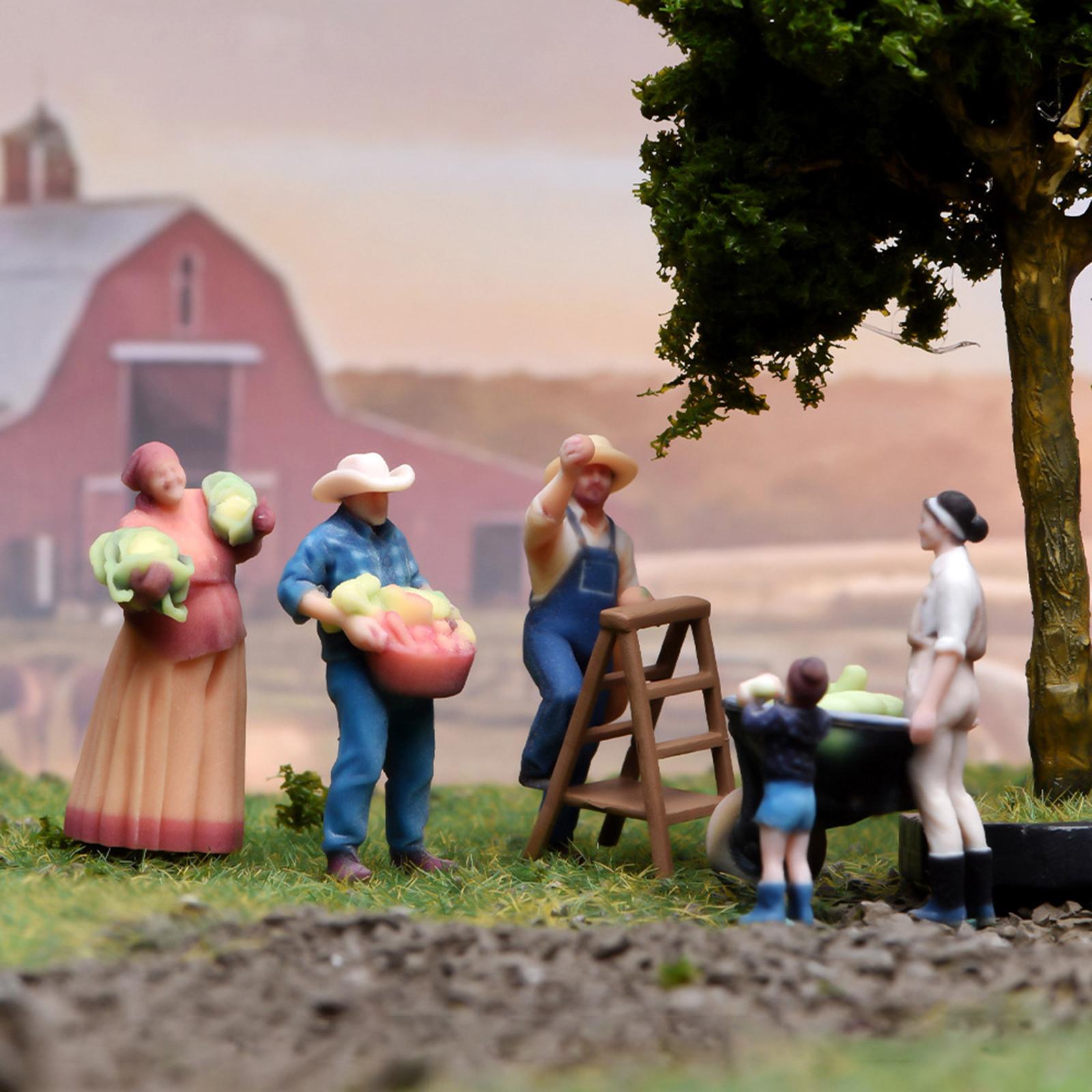 Almencla 1/64 Scale Miniature Figures Mini Models The Farm Family Layout Prop Tiny Ornament Collections Miniature Scene Figurines ราคา 28,659 บาท*ส่งฟรี