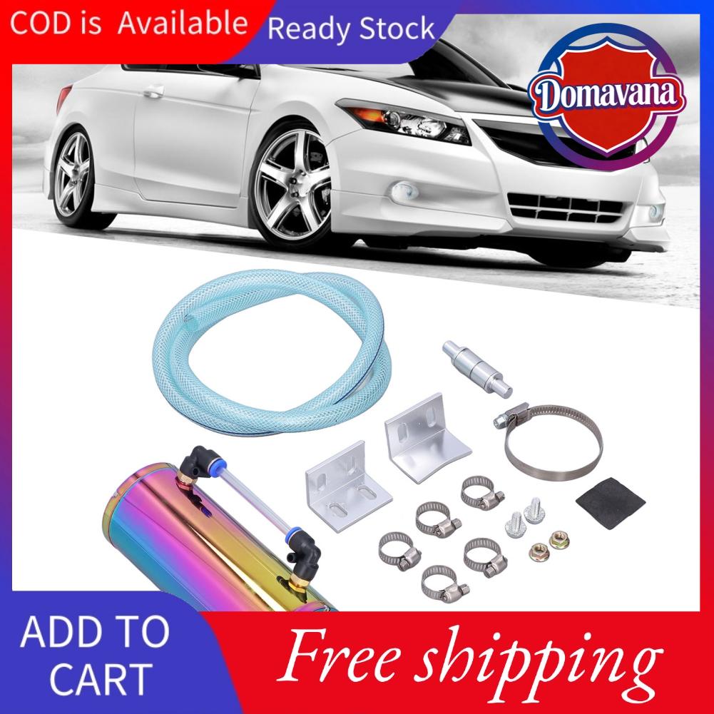Domavana Dầu Catch Can Breather Oil Reservoir Hợp kim nhôm cường độ cao Bảo dưỡng tròn phổ quát cho xe hơi Giá 623,000 Đồng*Miễn phí vận chuyển