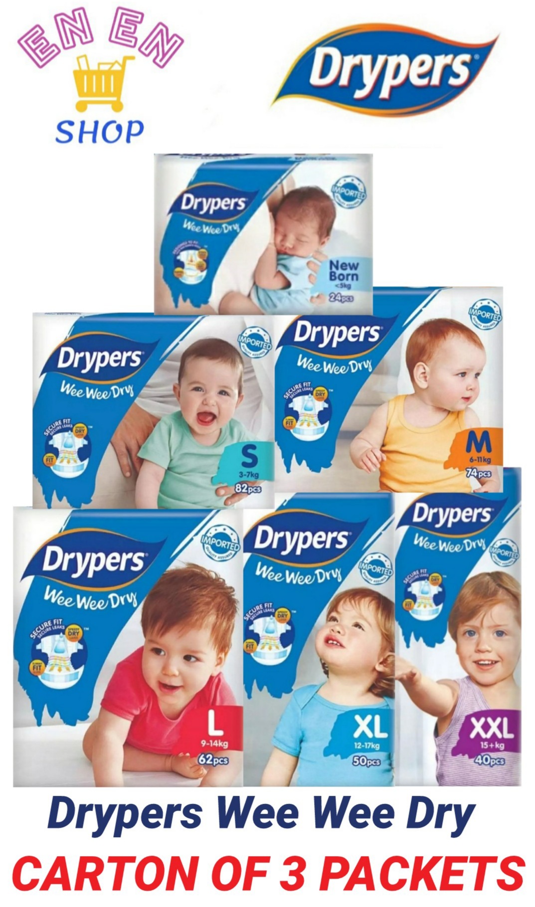 drypers jumbo pack