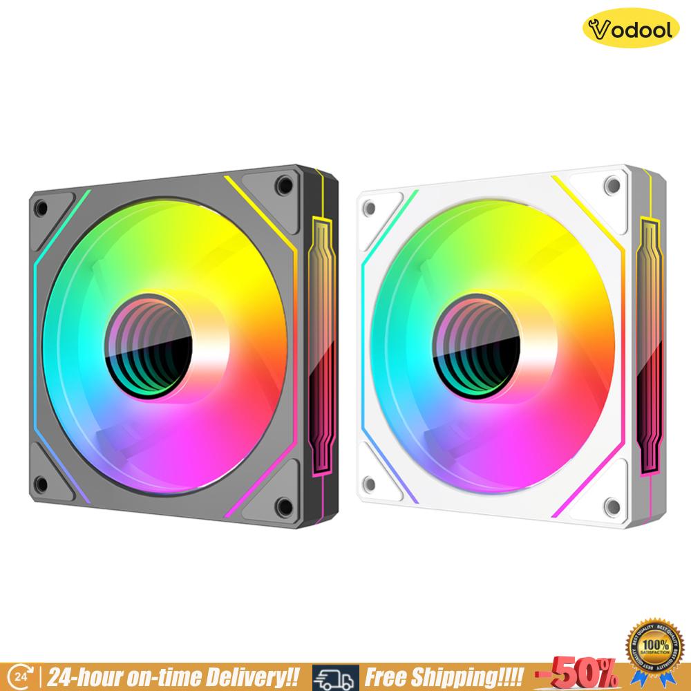 [Votool] 12 ซม.ARGB 5V 3Pin 4 ขา PWM คอมพิวเตอร์พัดลมแชสซี Infinity กระจก CPU พัดลมระบายความร้อน 800-1800 RPM เงียบ Ventilador สำหรับ CPU Cooler/หม้อน้ำ ราคา 155 บาท*ส่งฟรี